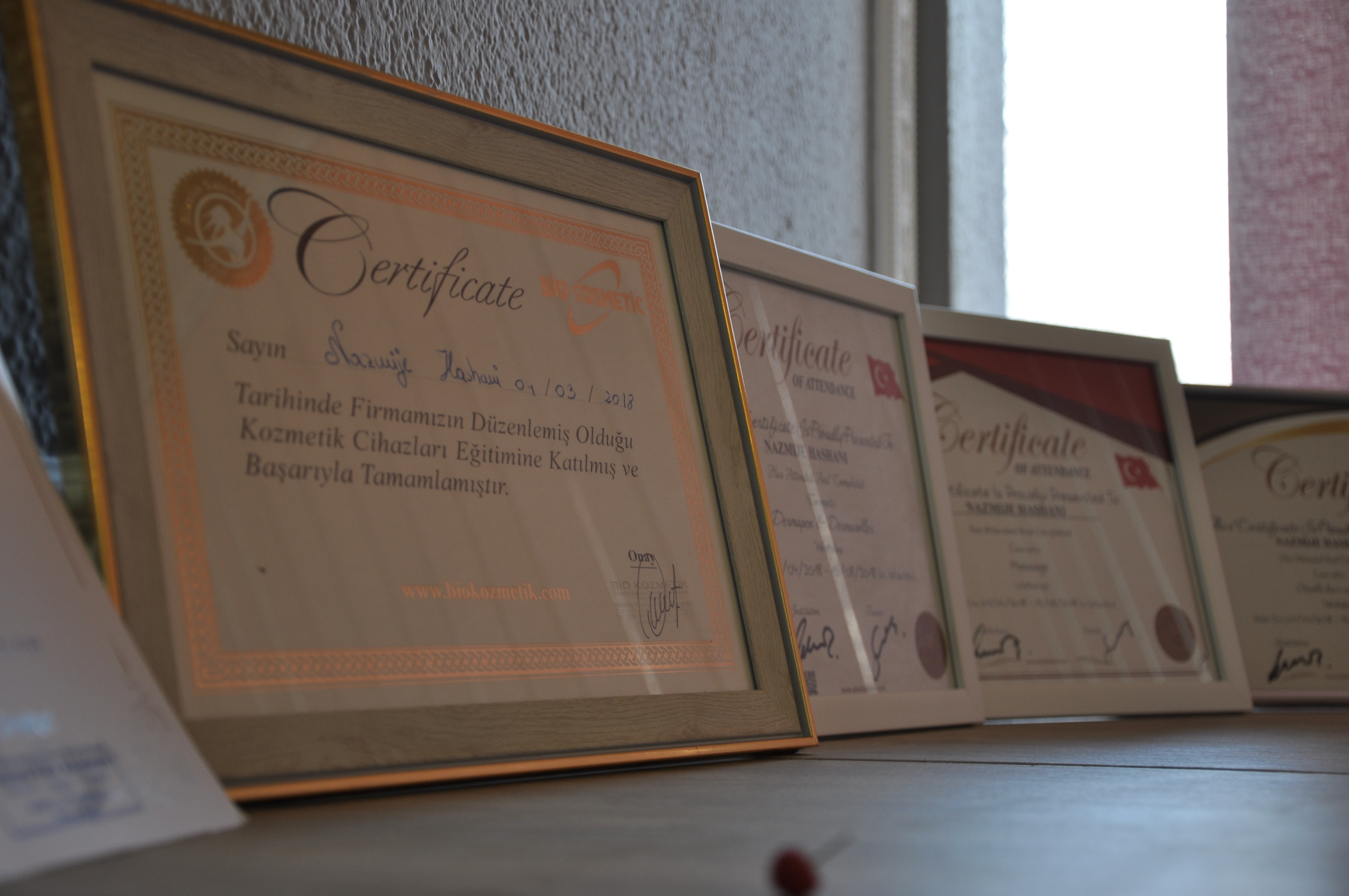 Certificates